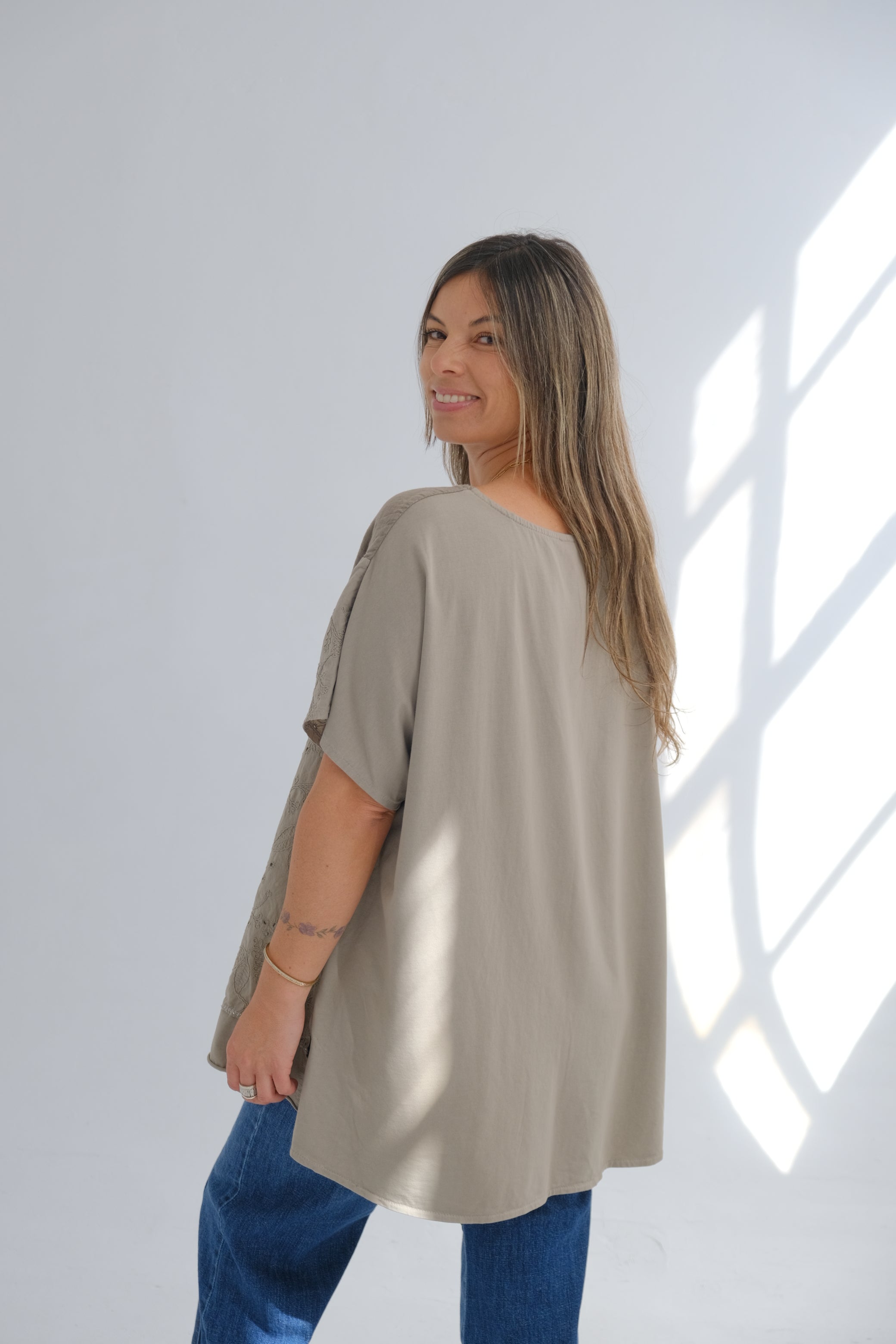 Blusa Azucena Visón