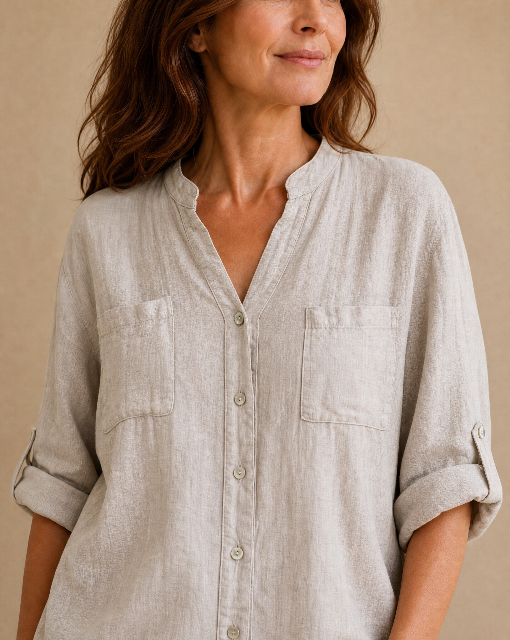 Camisa Niza Beige