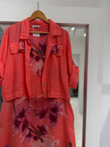 Set de vestido y casaca Coral