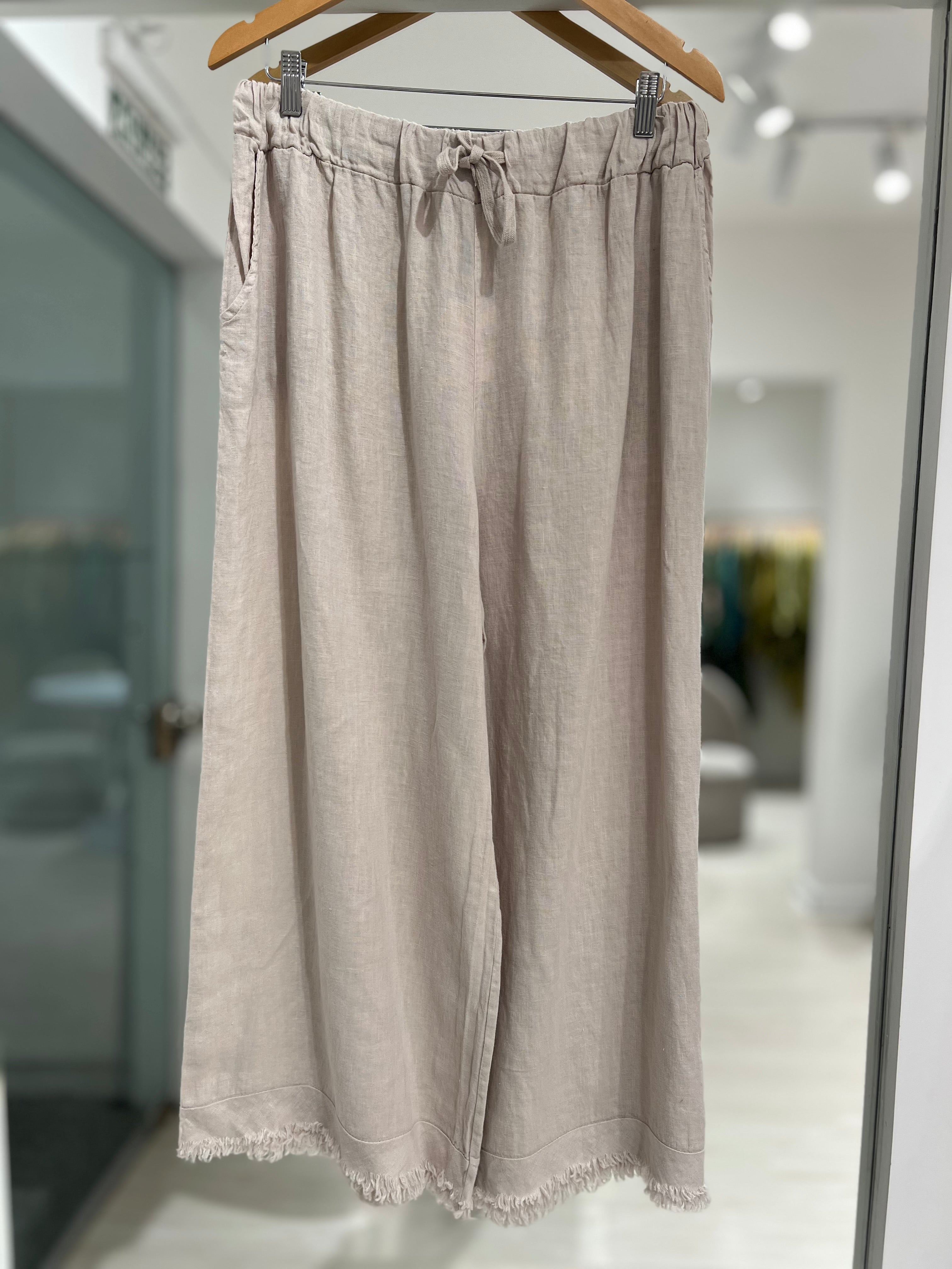 Pantalon Flecos Beige