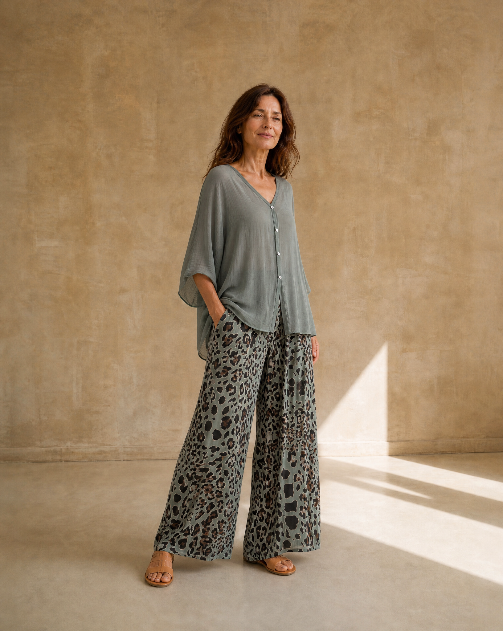 Pantalón Print Verde