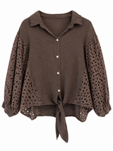 Camisa Mila chocolate