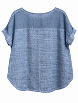 Blusa Cleo Azul Jean