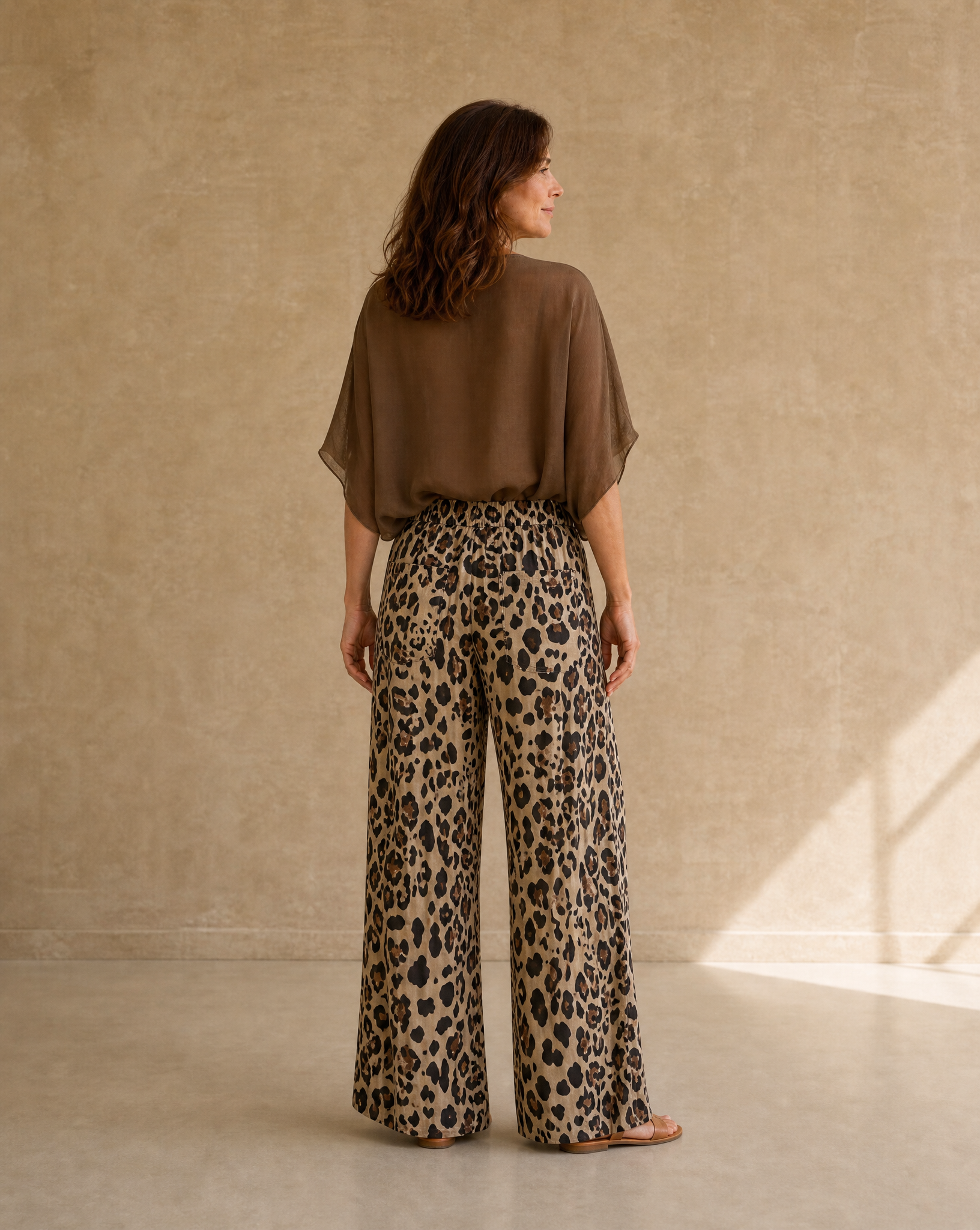 Pantalón Print Camel
