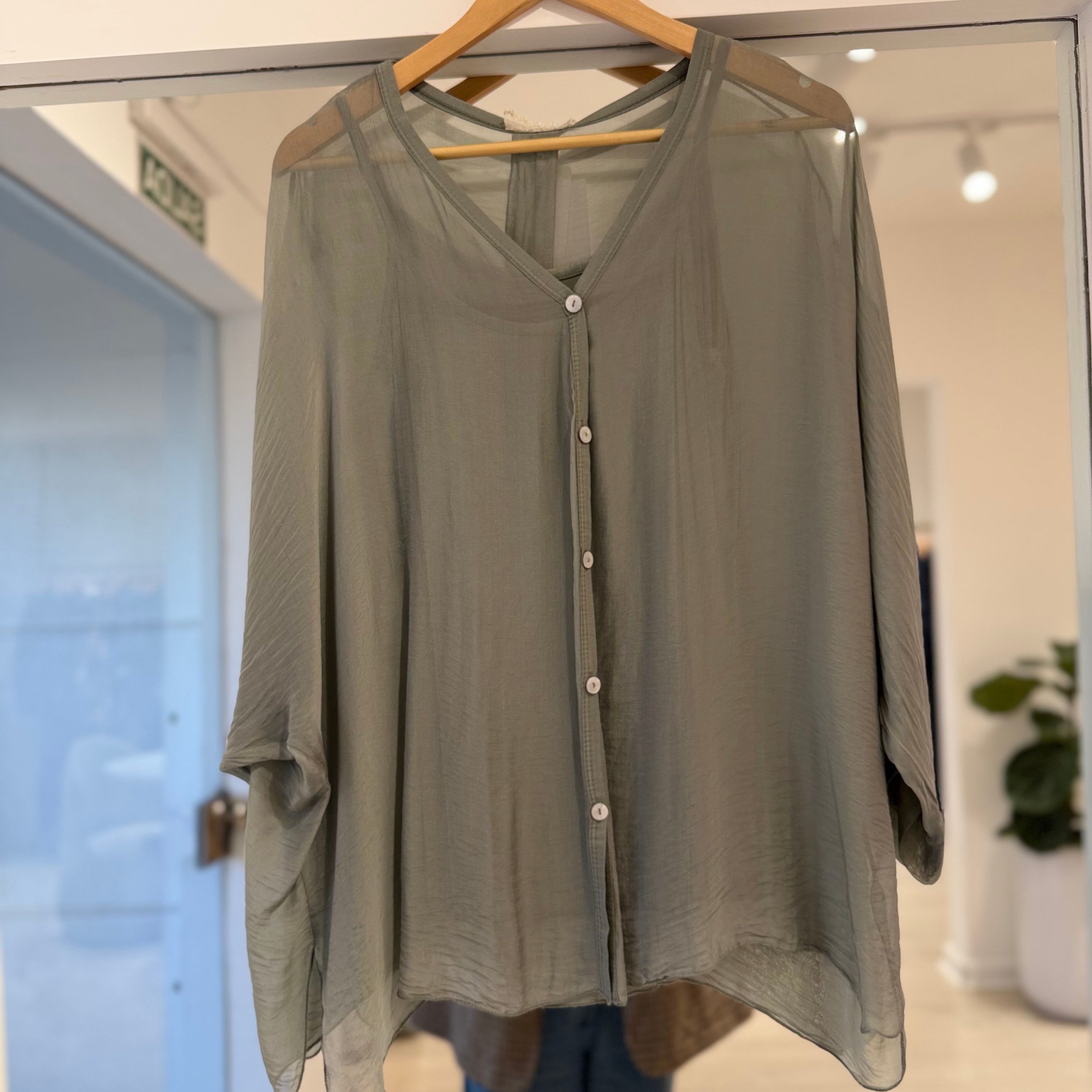 Camisa Cerdeña Verde Agua