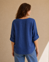 Blusa Roma Azul Marino