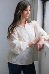 Blusa Madrid Manteca
