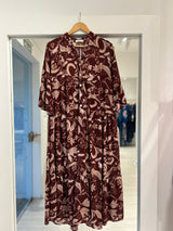 Vestido Iris bordó