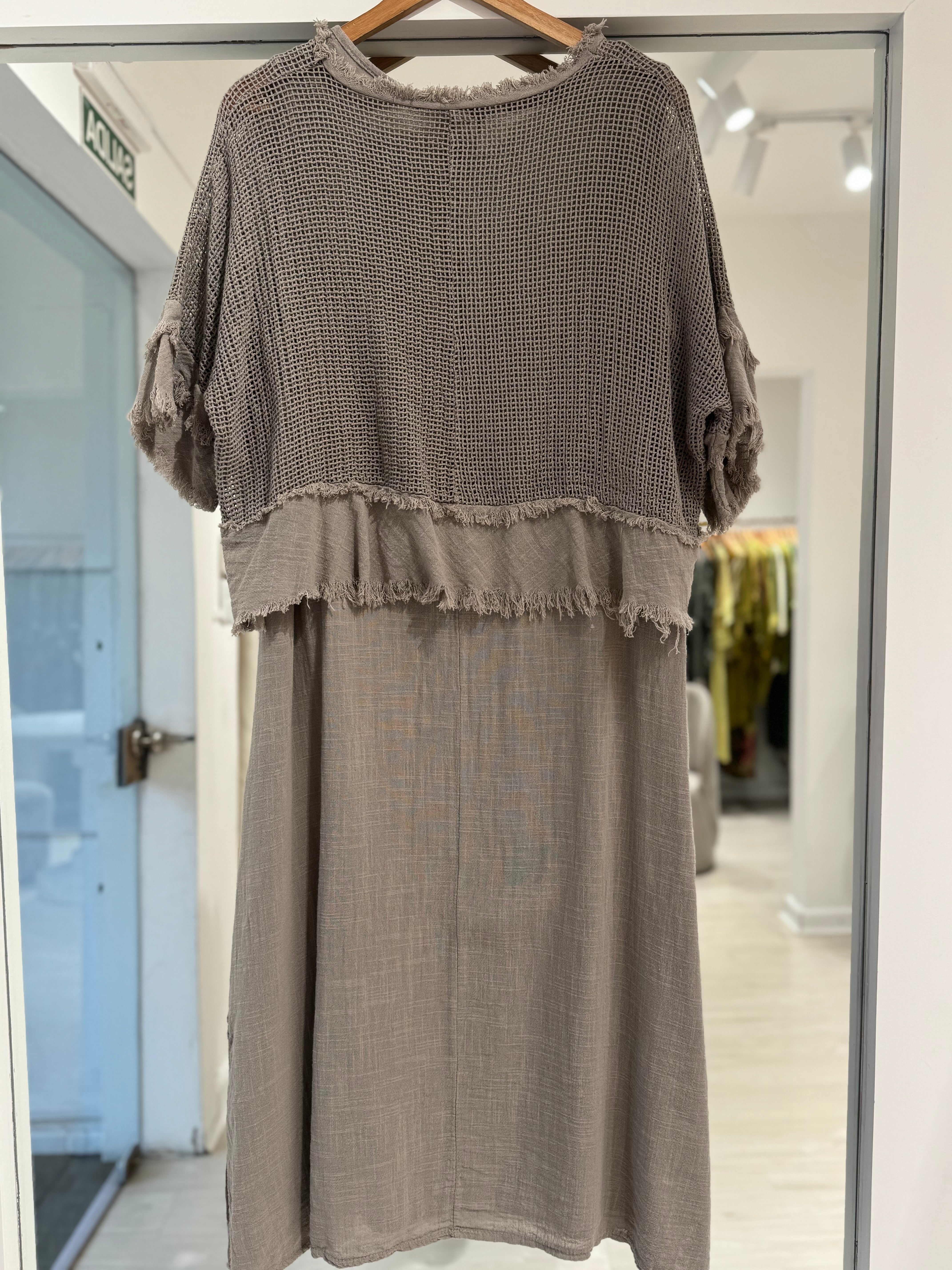 Vestido Jacinta Visón