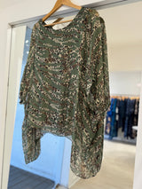 Blusa Isabel print verde