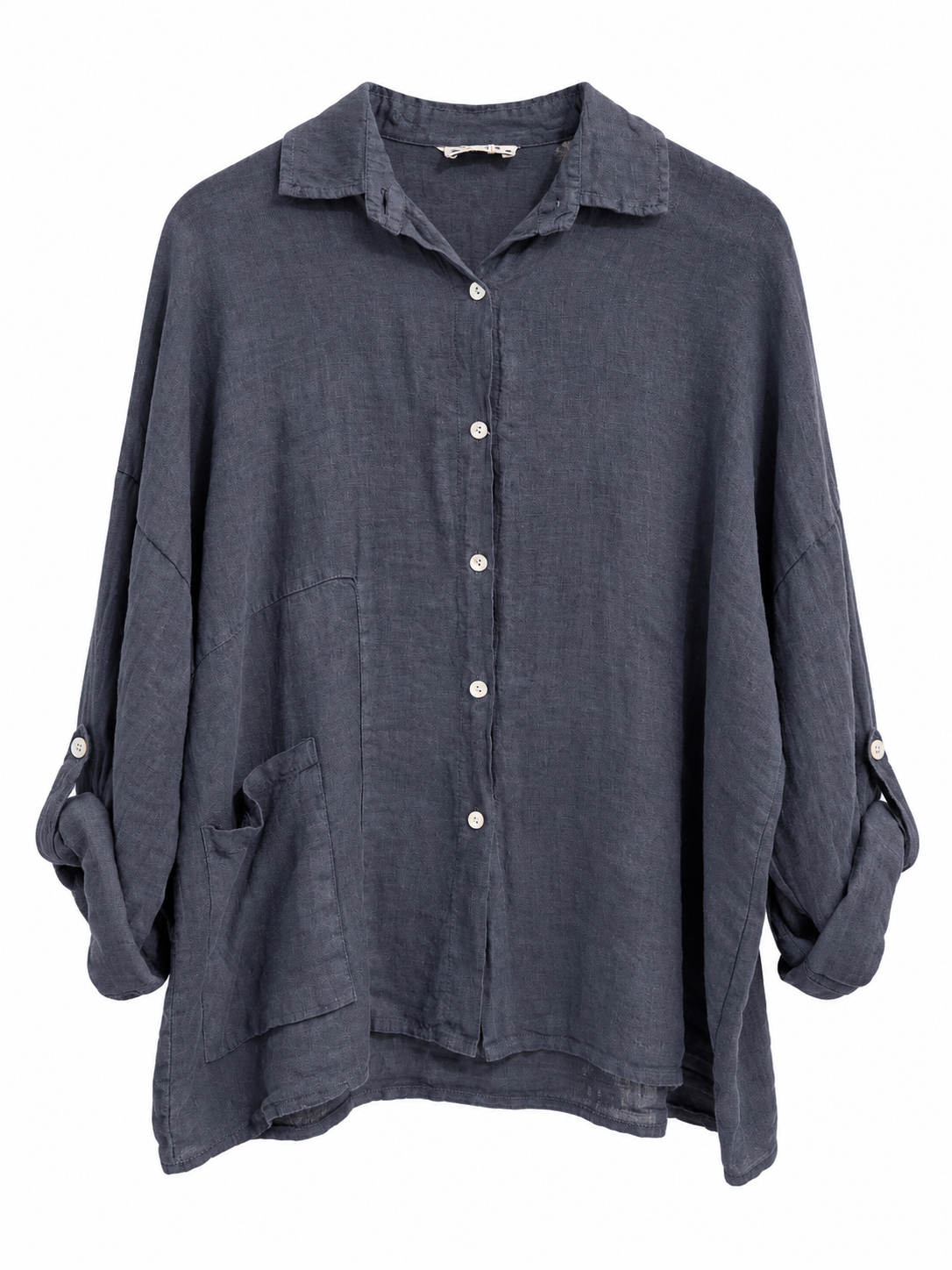 Camisa Libia azul marino
