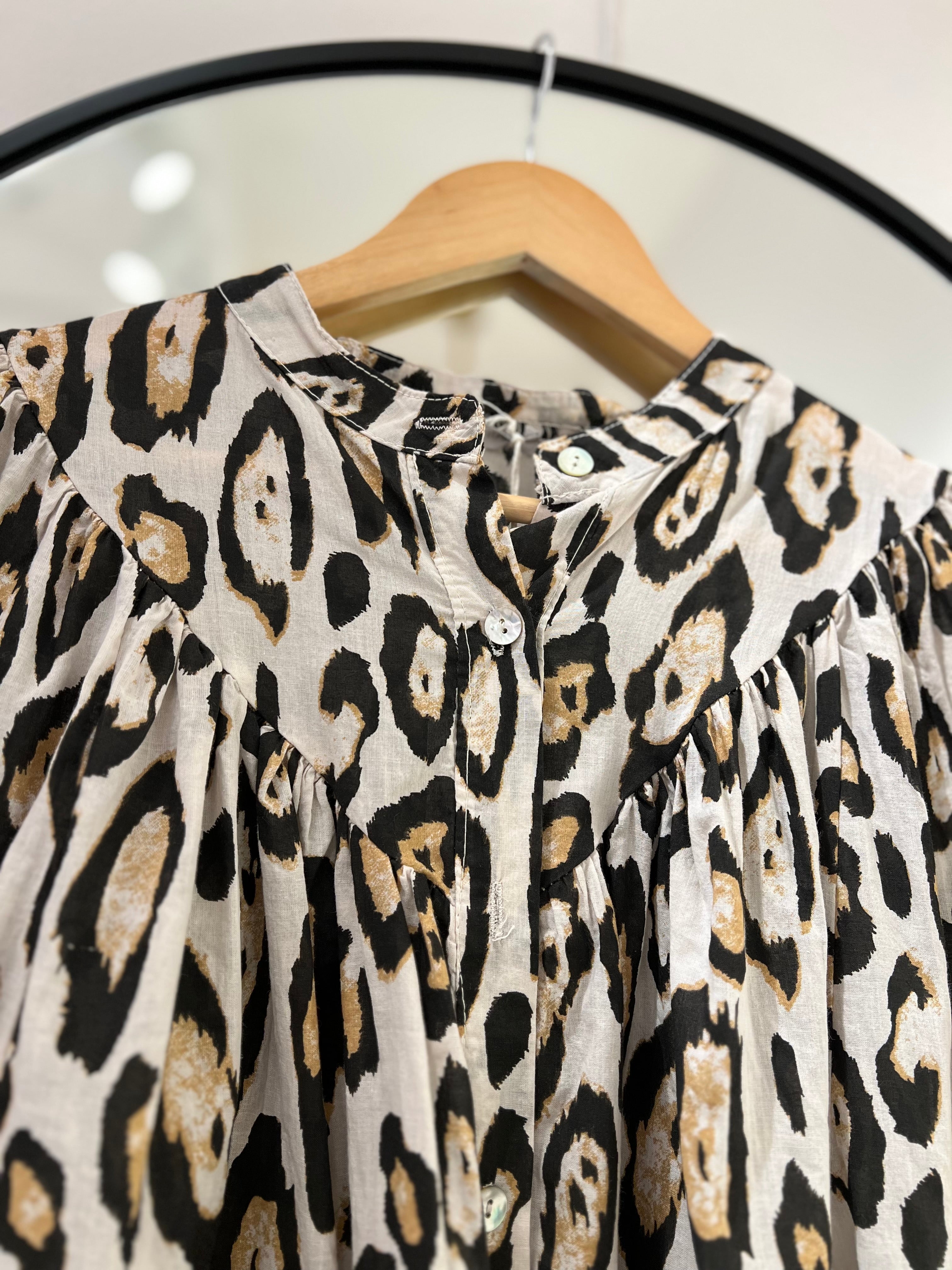 Camisa Agata Print Crudo