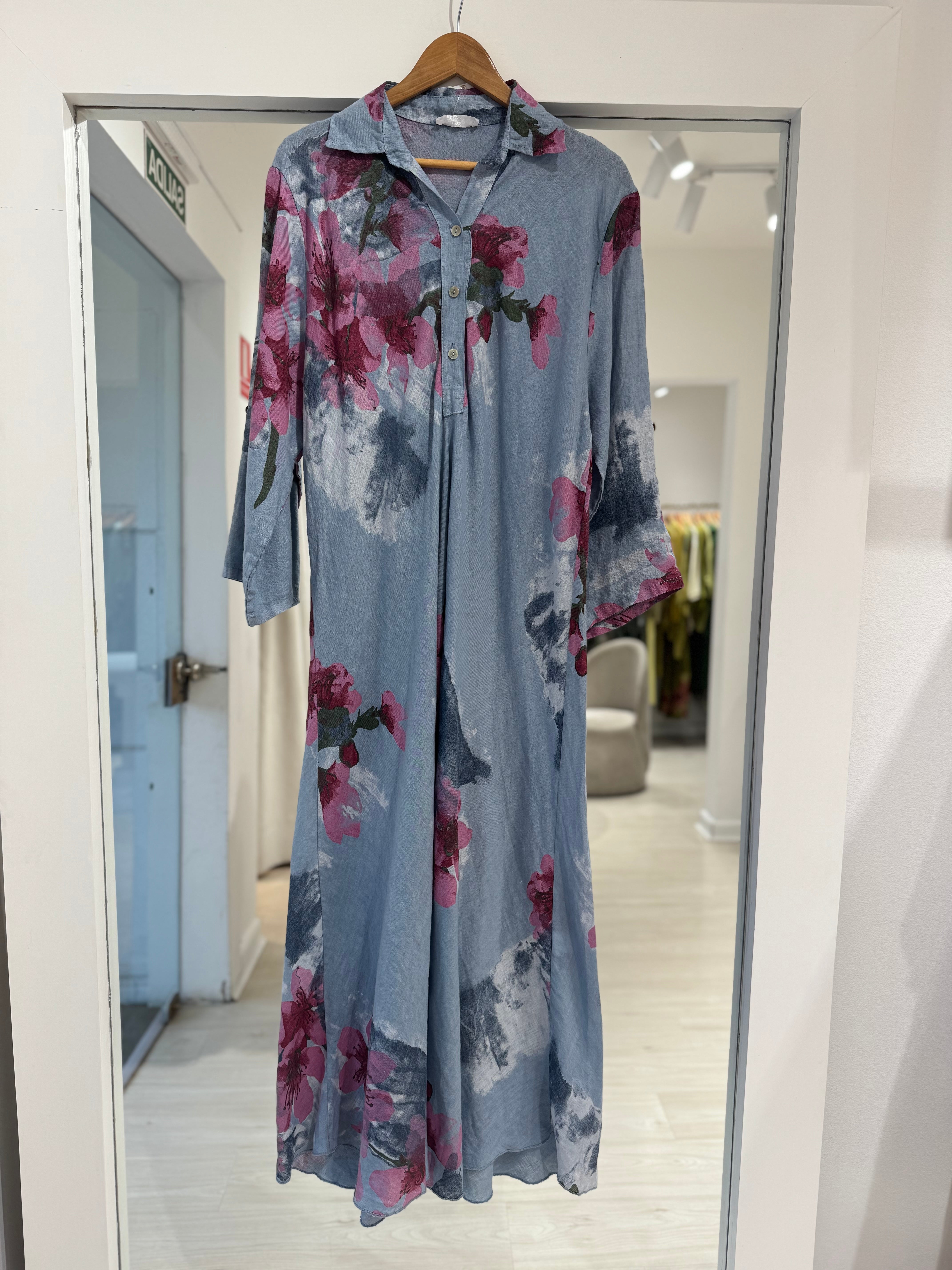 Vestido Havana celeste