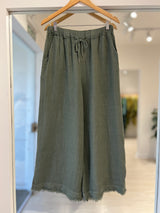 Pantalon Flecos Verde Seco