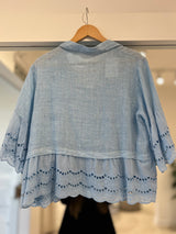 Camisa Malibú celeste