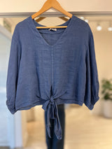 Blusa Nudo azul jean