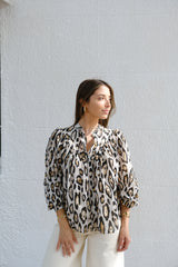 Camisa Agata Print Crudo