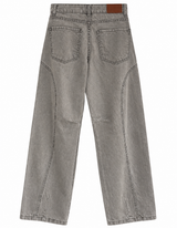 Jean Baggy gris