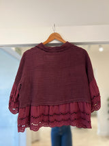 Camisa Malibú bordo