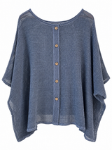 Poncho Montana azul jean