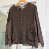 Blusa Marfil Chocolate