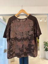 Blusa Garden chocolate