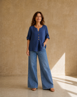 Blusa Roma Azul Marino