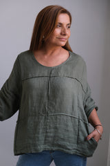 Blusa Bevagna Verde Seco