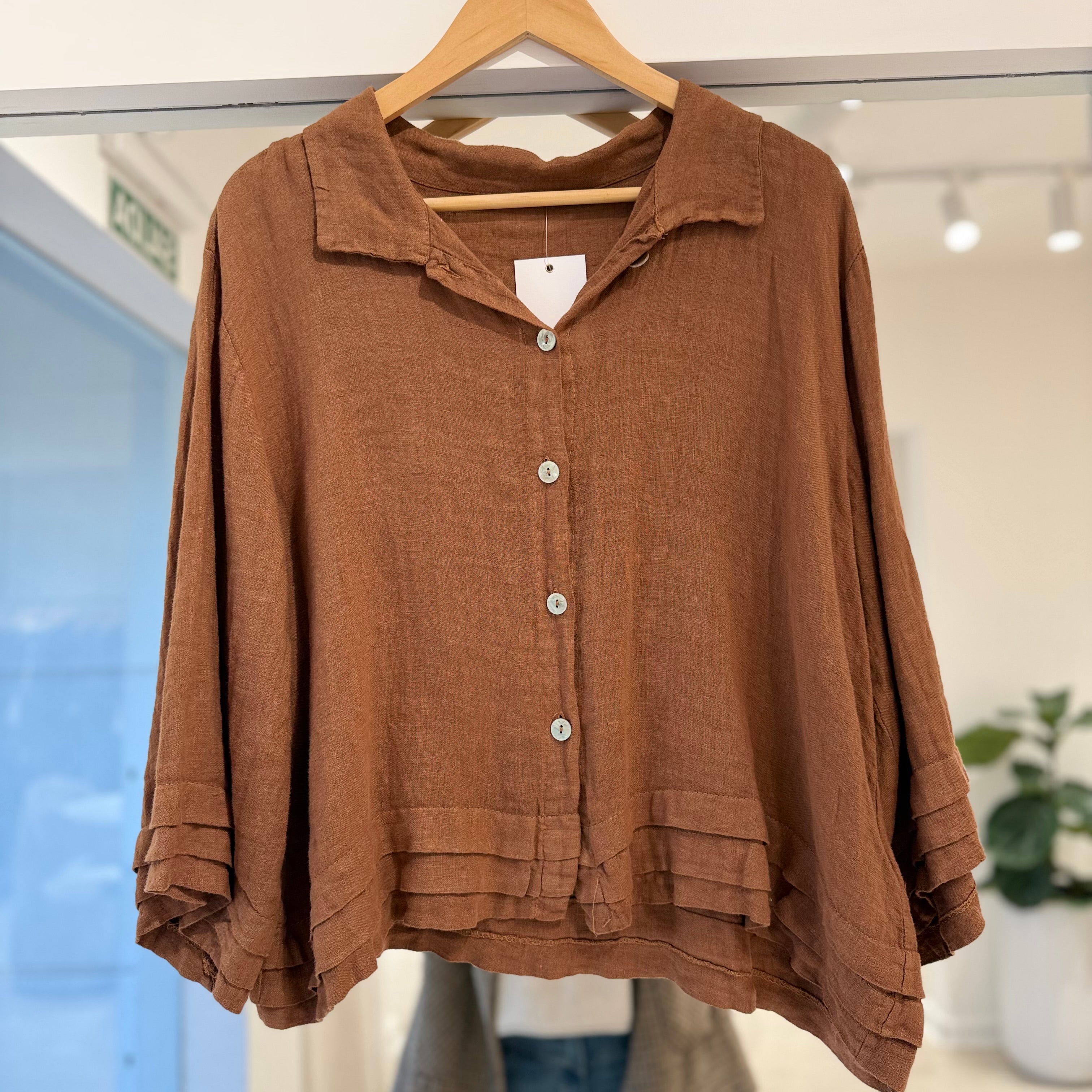 Camisa Gala Tostado
