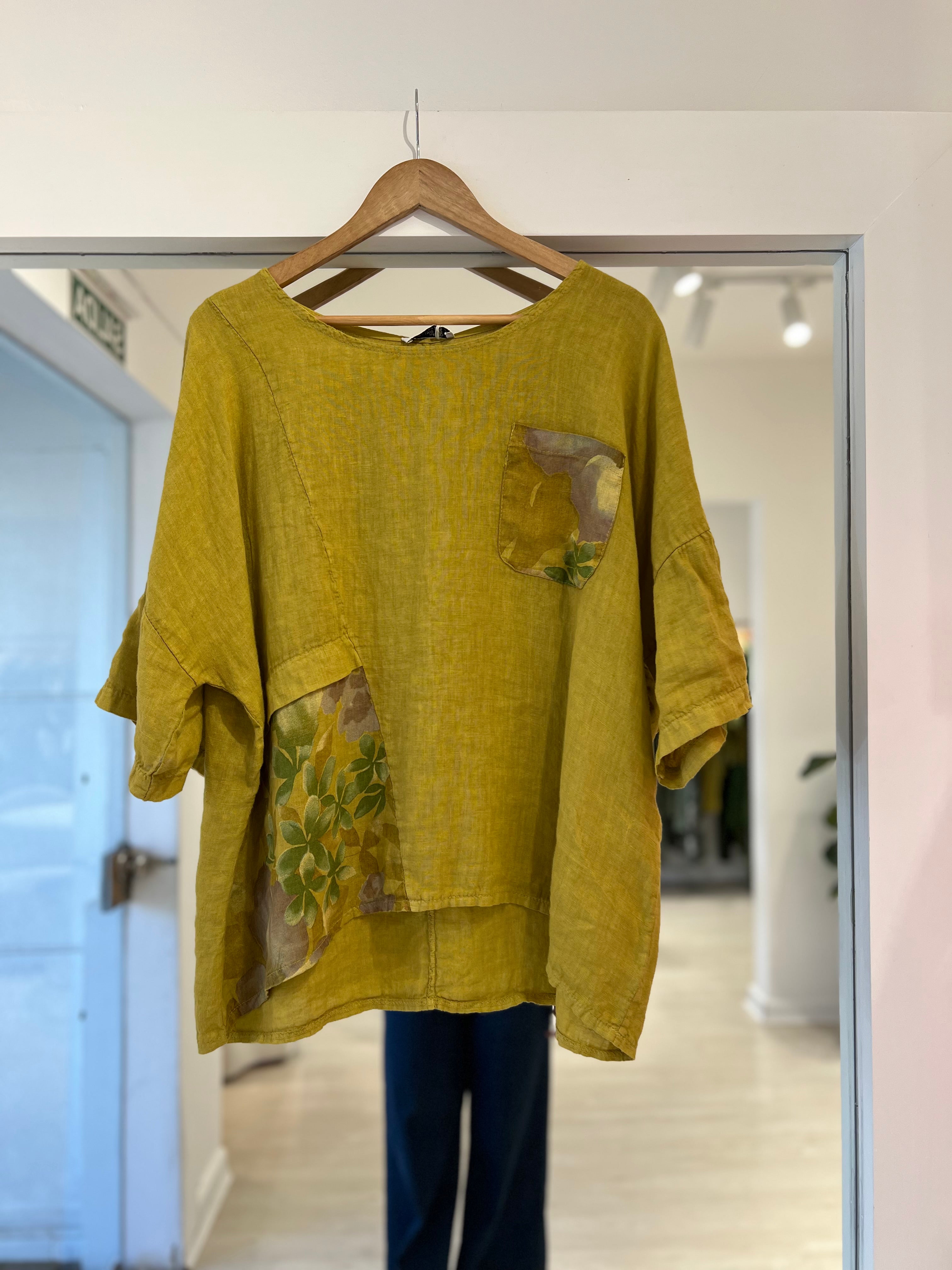 Blusa Alba mostaza