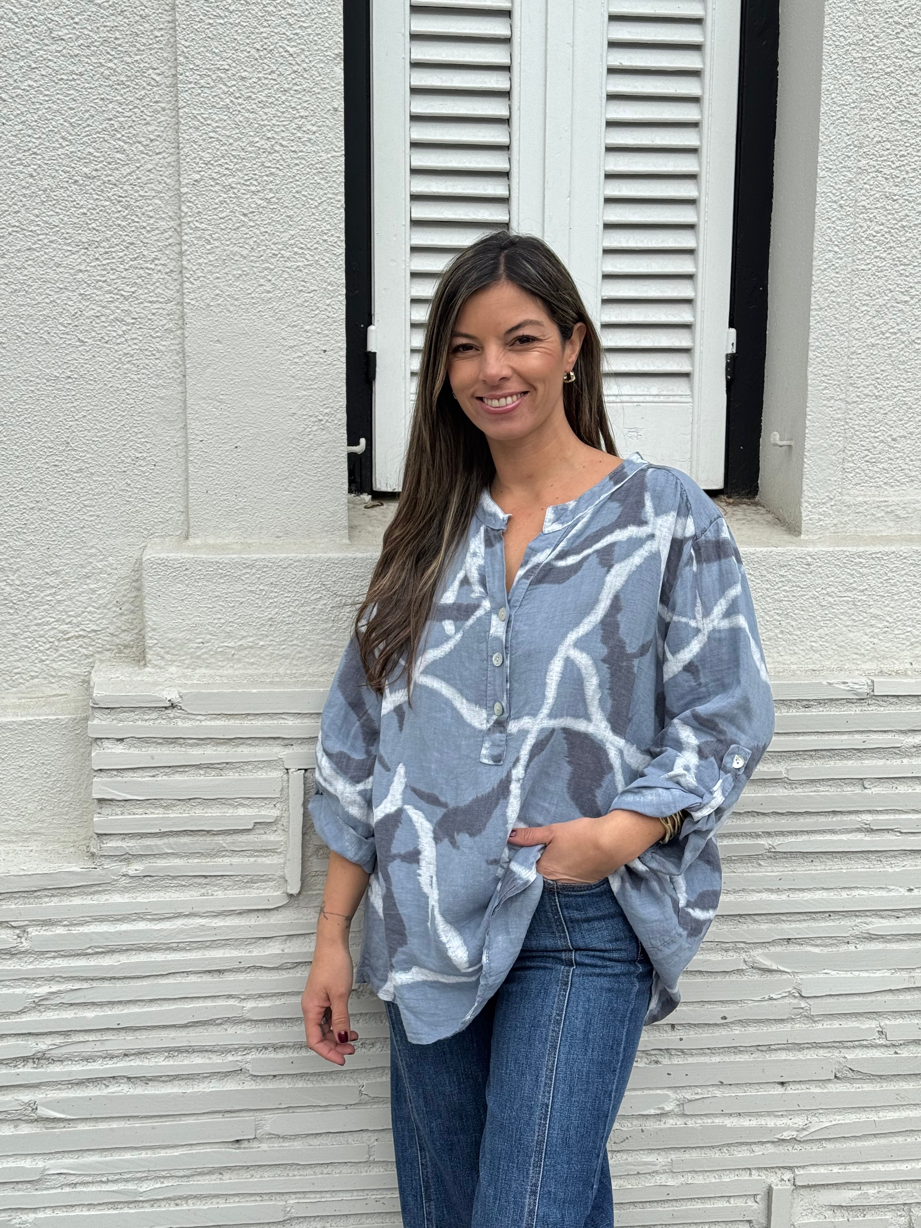 Camisa Batik Celeste Jean