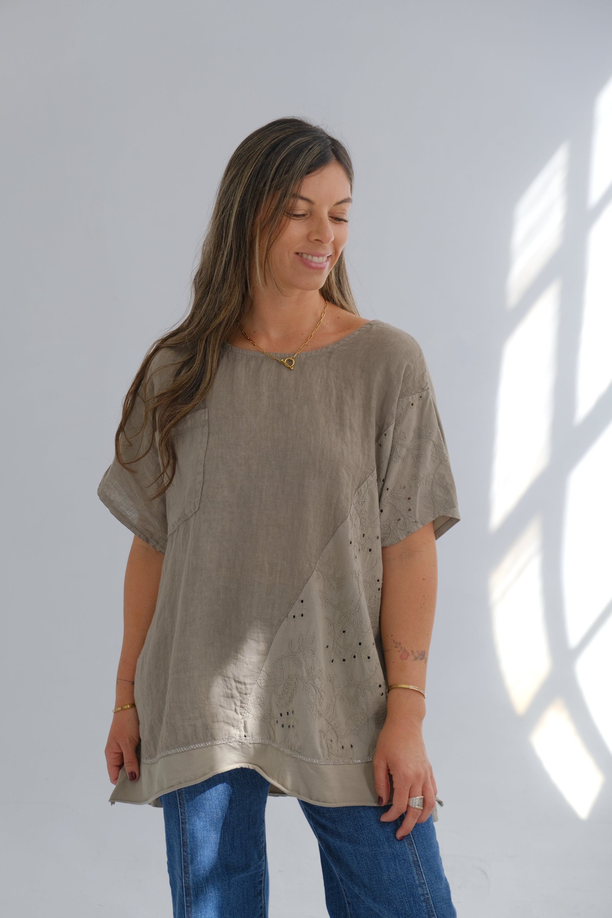 Blusa Azucena Visón