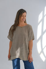 Blusa Azucena Visón