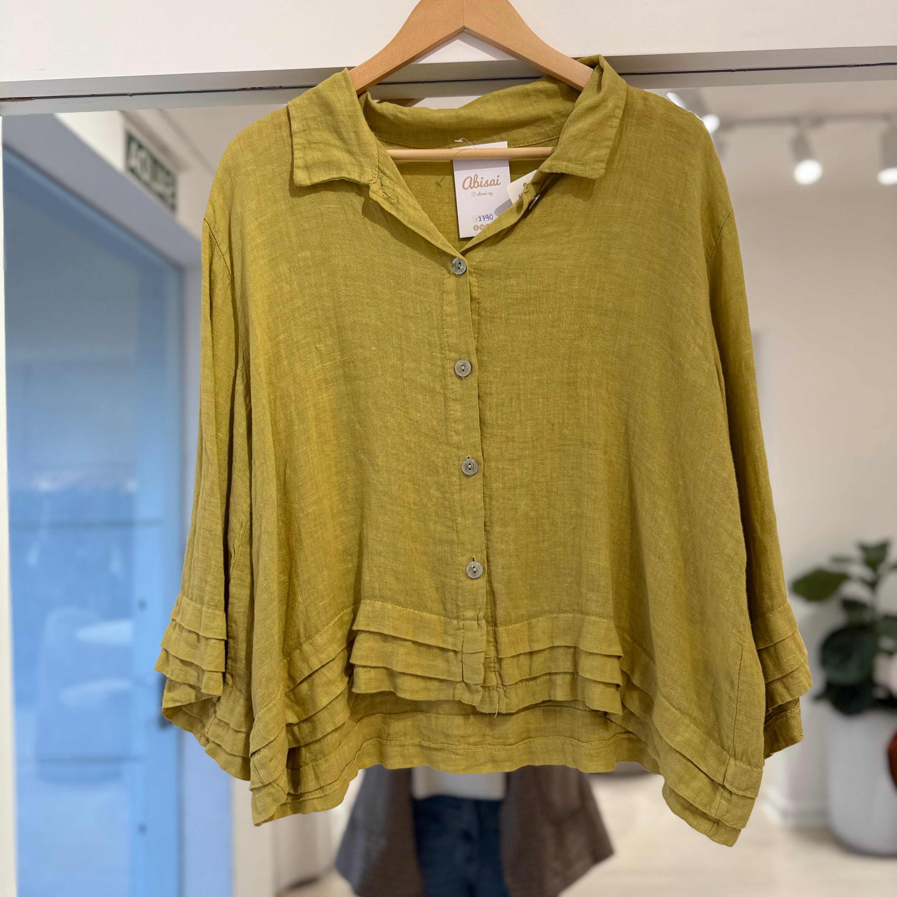 Camisa Gala Verde Pistacho