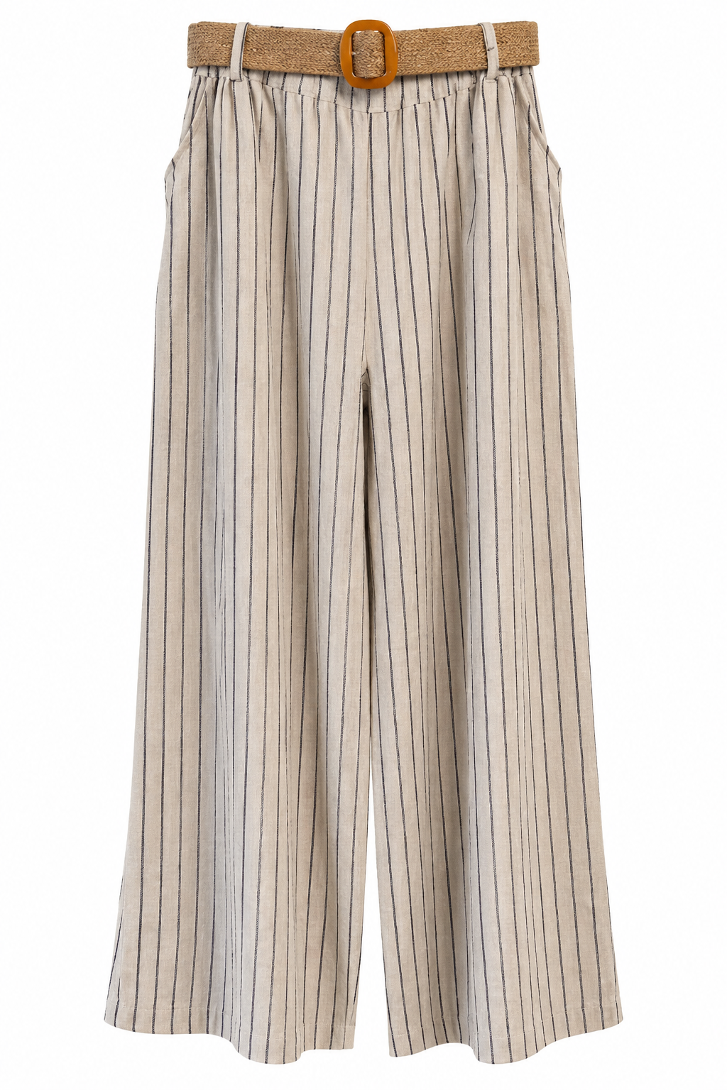 Pantalon Rayas Beige