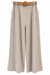 Pantalon Rayas Beige