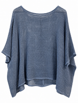 Poncho Montana azul jean