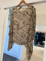 Blusa Isabel print beige