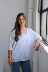 Remera Rombo Blanco
