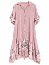 Vestido Flora rosa