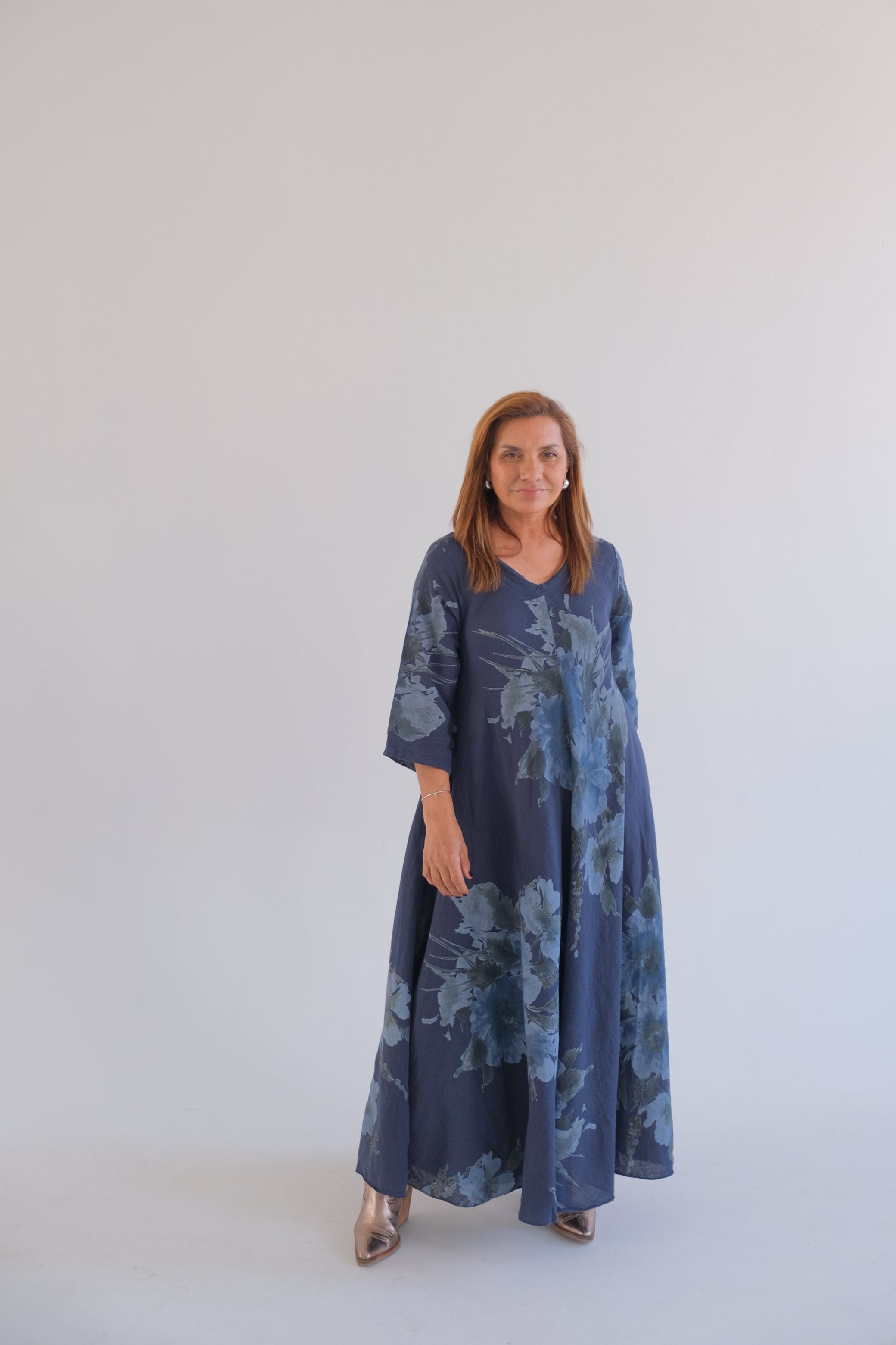 Vestido Magic ESTAMPADO azul marino