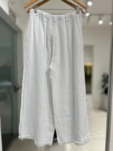 Pantalon Flecos Blanco