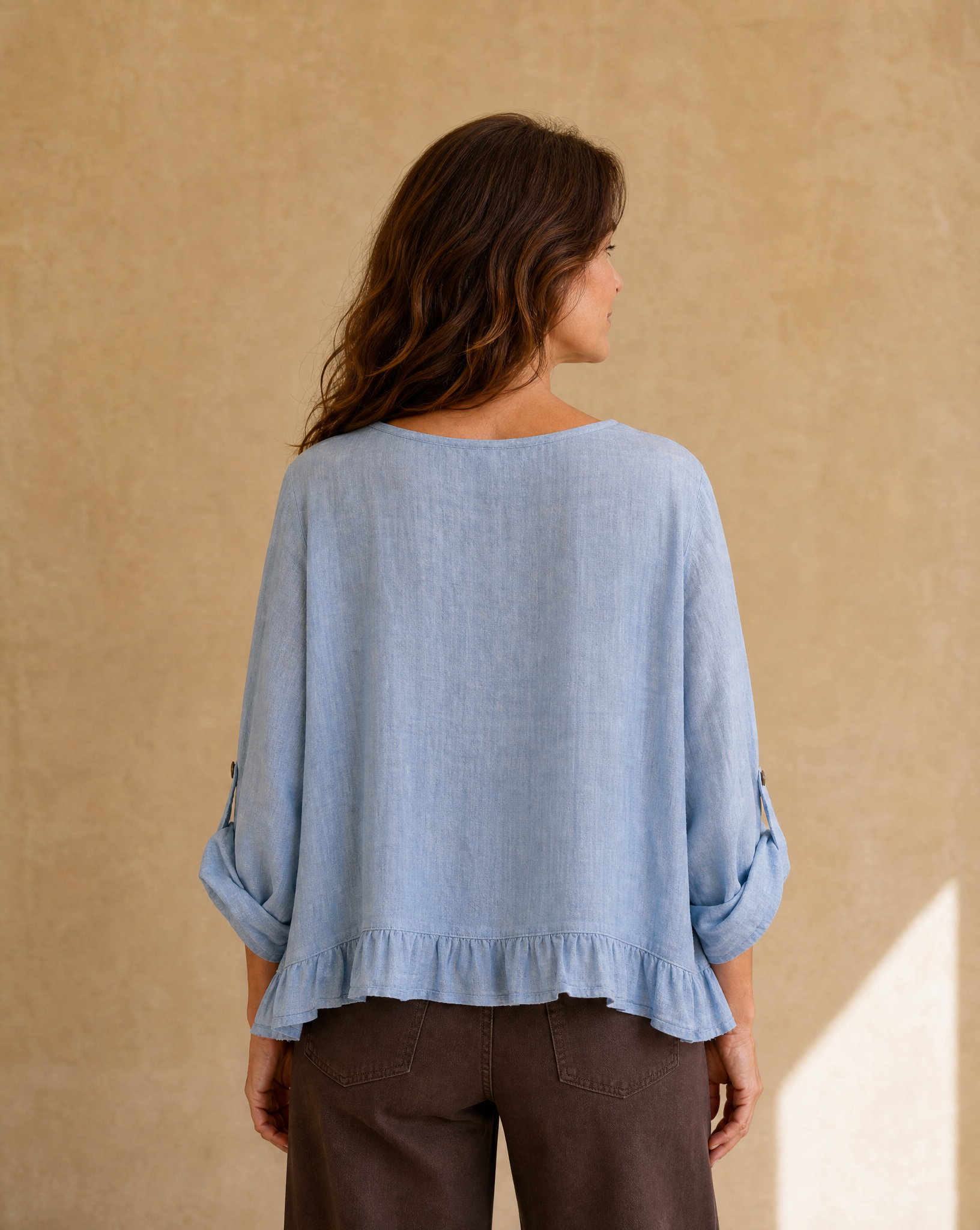 Blusa Menorca Celeste