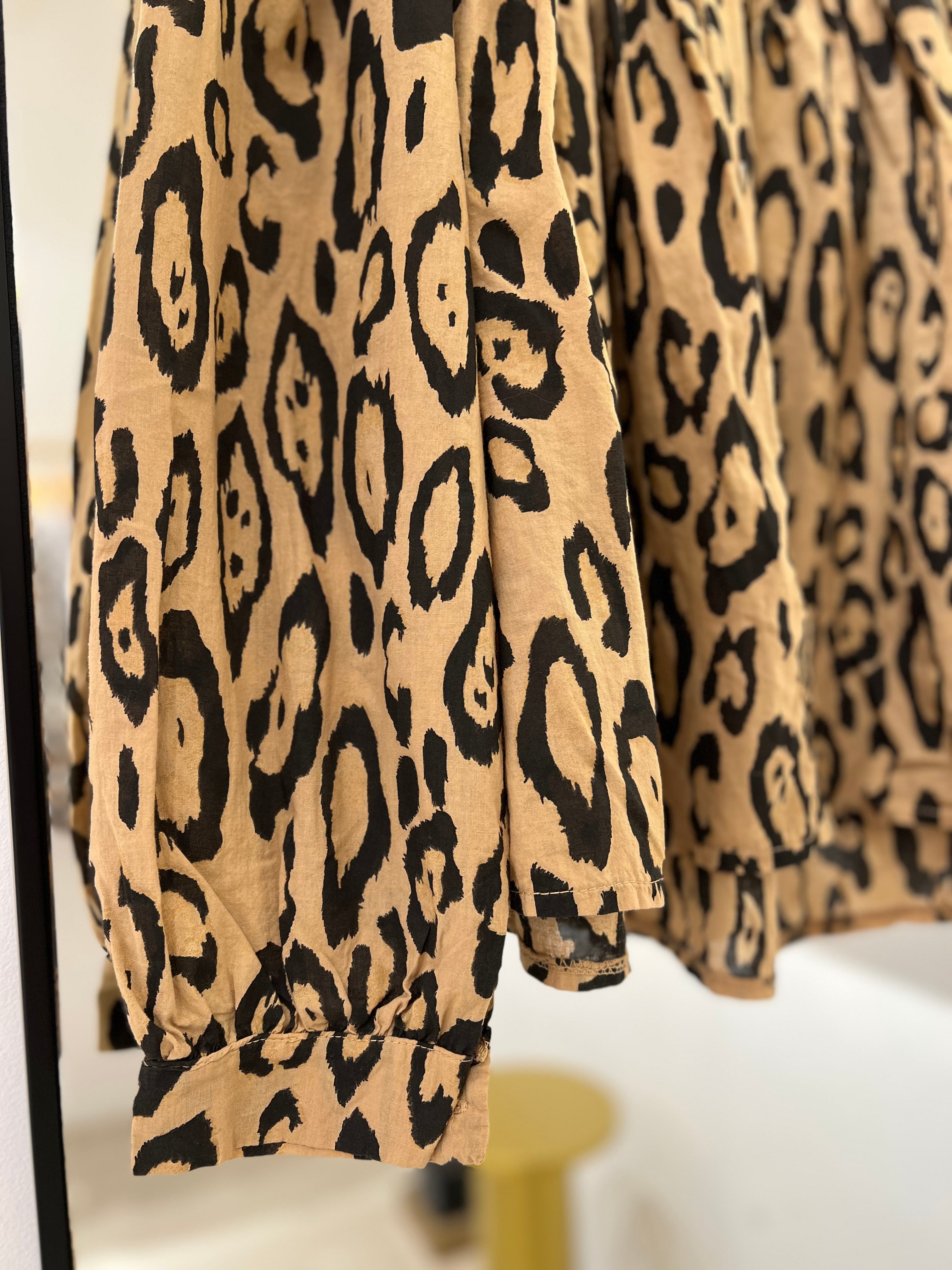Camisa Agata Print Camel
