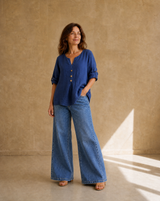 Blusa Roma Azul Marino