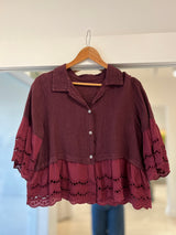 Camisa Malibú bordo