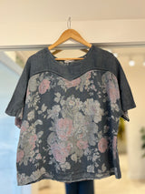 Blusa Garden azul jean