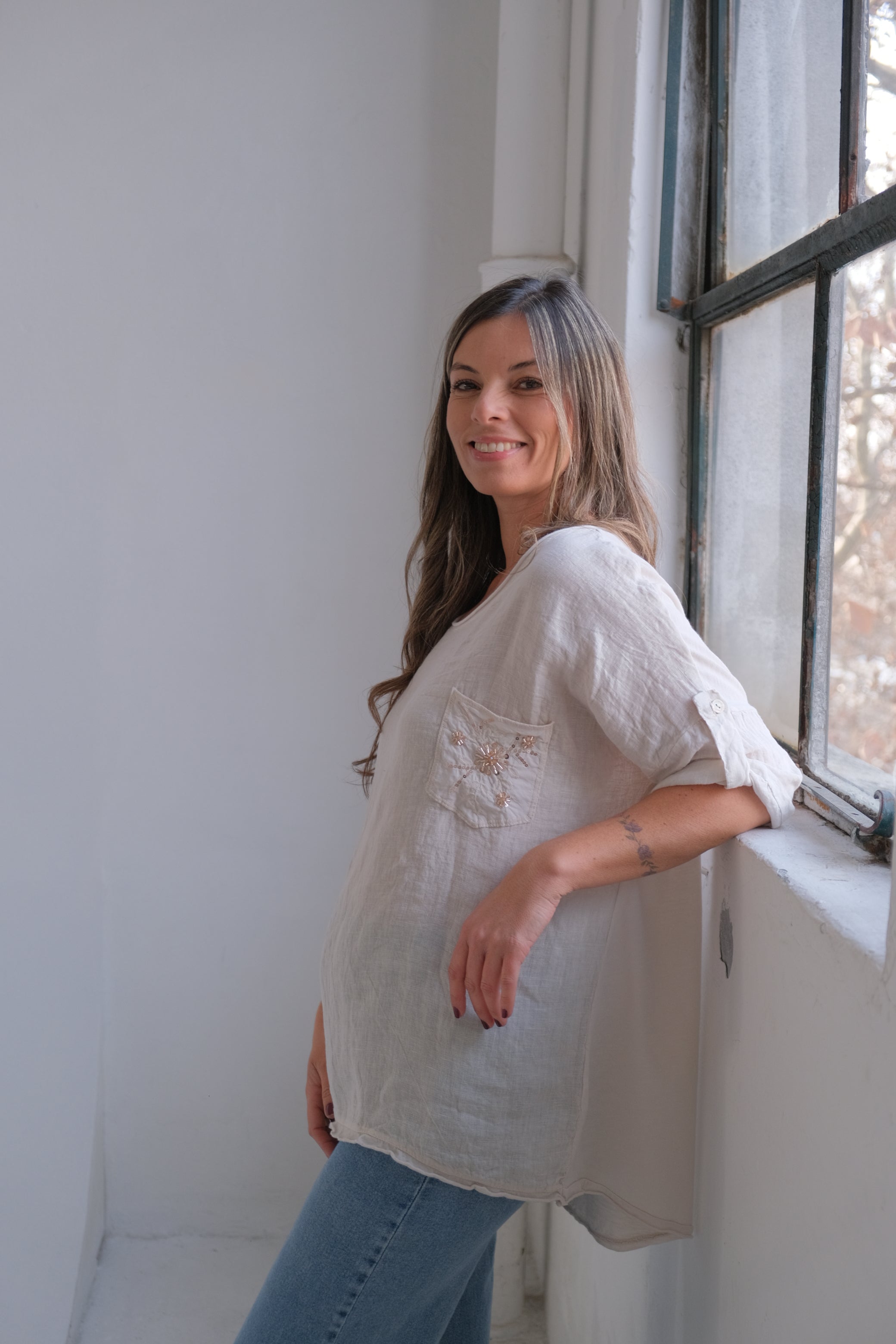 Remera Génova Beige