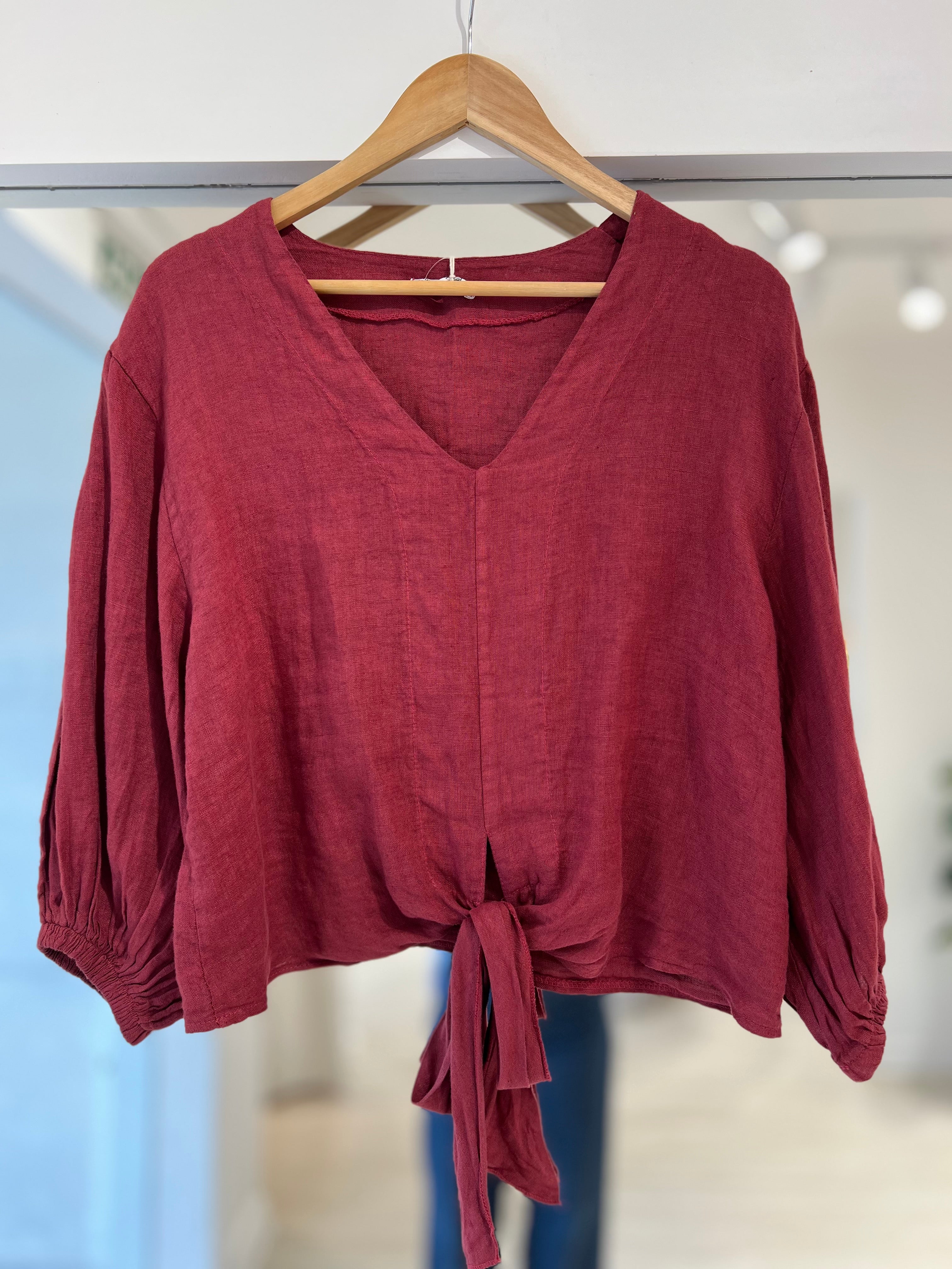 Blusa Nudo bordo