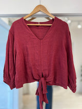 Blusa Nudo bordo